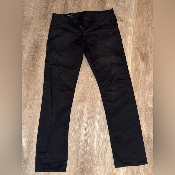 Armani Exchange A|X Straight-Fit Twill 5-Pocket Black Pants Mens Size 32R - Picture 1 of 4